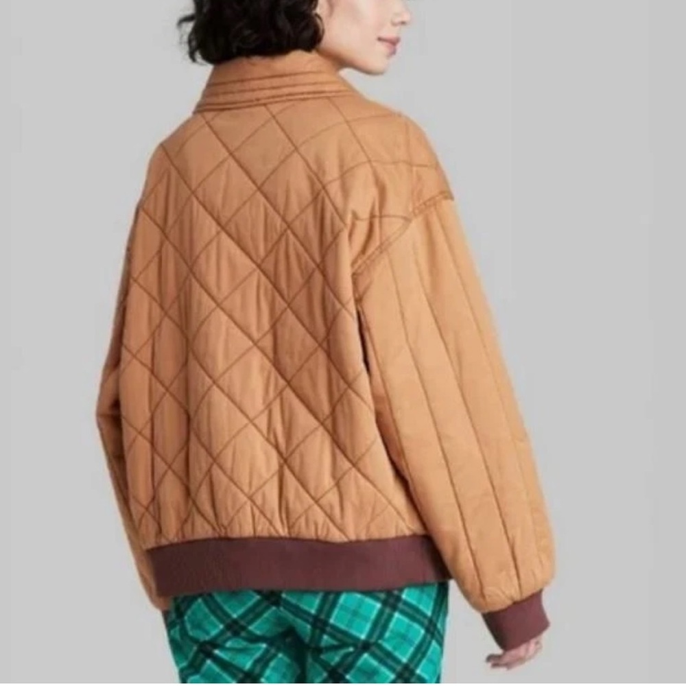 Coco & Shay Quilted Desert Orange Jacket L - Picture 3 of 10